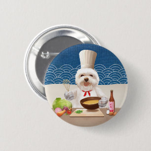 Little Chef Dog 6 Cm Round Badge
