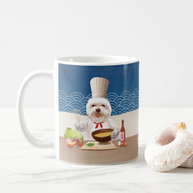 Little Chef Dog Coffee Mug (With Donut)