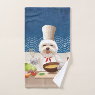 Little Chef Dog Hand Towel