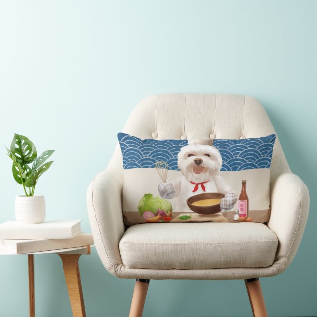 Little Chef Dog Lumbar Cushion (Chair)