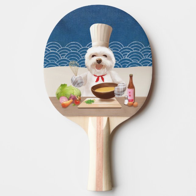 Little Chef Dog Ping Pong Paddle (Front)