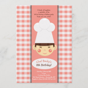 Little Chef Invitation