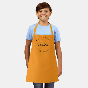 LITTLE CHEF Personalised Name Year  Apron