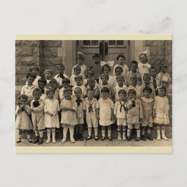 Little Cherubs of the Sunday School Class Postcard (Front)