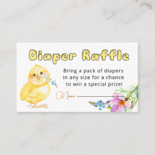 Little Chick Baby Shower Diaper Raffle Enclosure C
