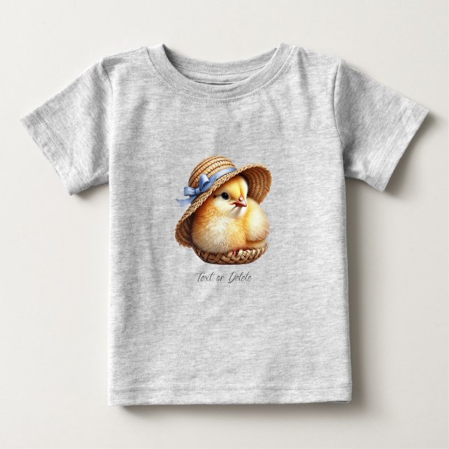 Little Chick Blue Ribbon Baby T-Shirt (Front)