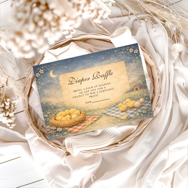 Little Chick Spring Diapper Raffle Enclosure Card (Creator Uploaded)
