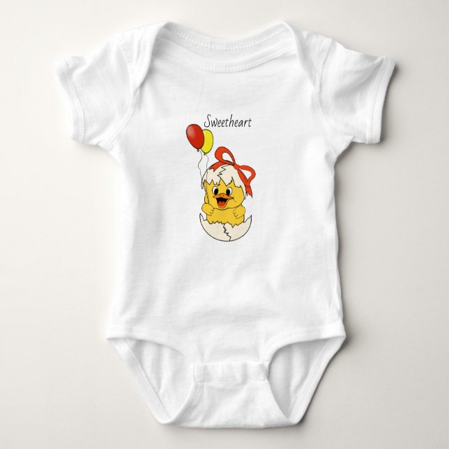 Little Chick "Sweetheart" Bodysuit (Front)