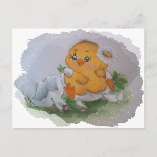 Little chicken postcard (Front)