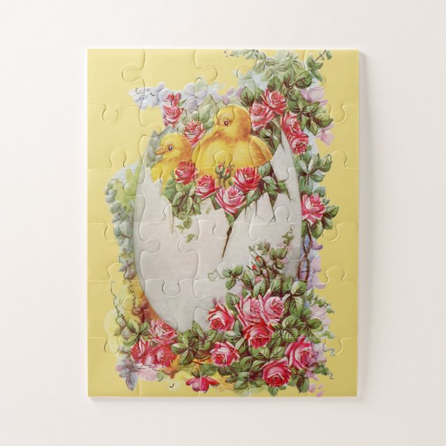 Little Chicks in an Egg Shell Children's Puzzle (Vertical)