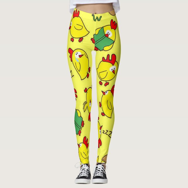 Little Chicky Chicky Leggings (Front)