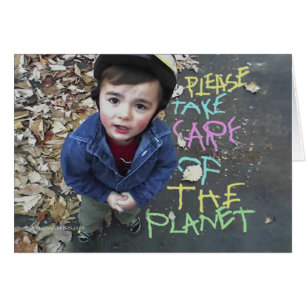 Little Child Pleads Save the Planet Climate Change