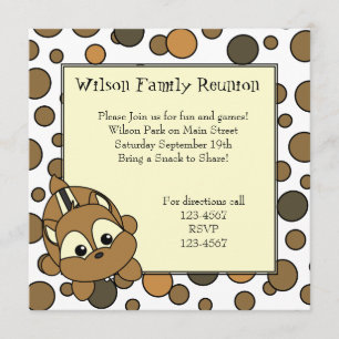 Little Chipmunk Cutie Invitation