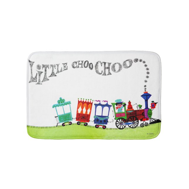 Little Choo Choo Bath Mat (Front)