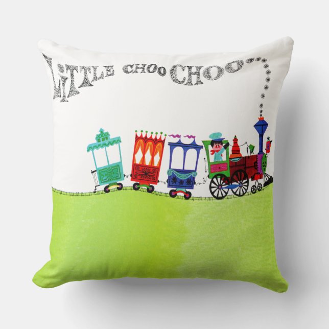 Little Choo Choo Cushion (Front)