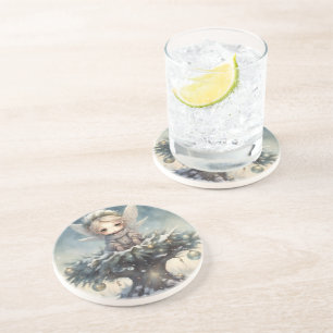 Little Christmas Angel Coaster