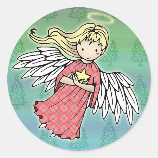 Little Christmas Angel Stickers (Front)