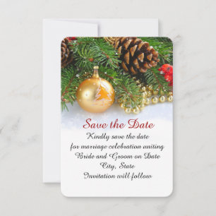 Little Christmas Balls Save the date