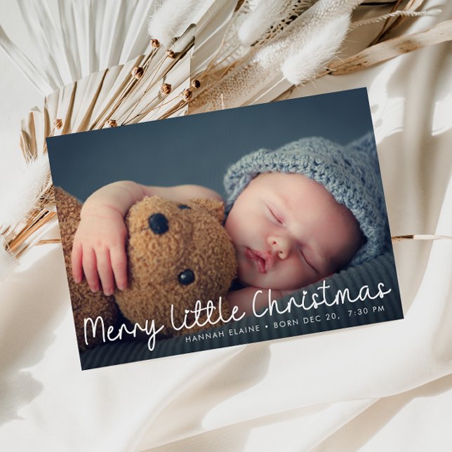 little christmas blessing birth announcement card (Creator Uploaded)