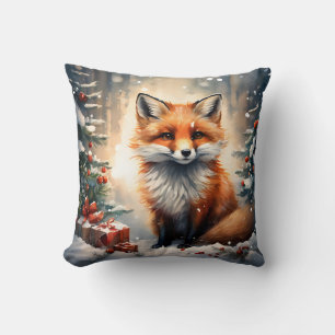 Little Christmas Fox Cushion