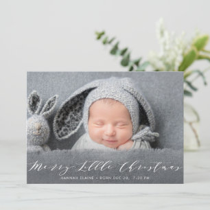 Little christmas joy holiday birth announcement