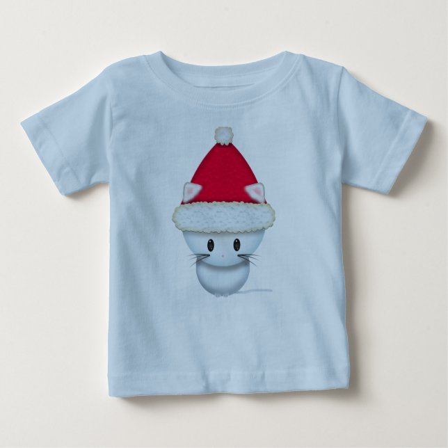 Little Christmas Kitten Baby T-Shirt (Front)