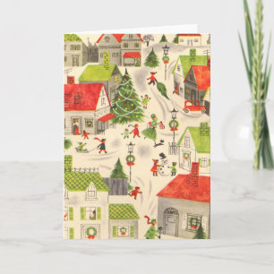 Little Christmas Village Holiday Card