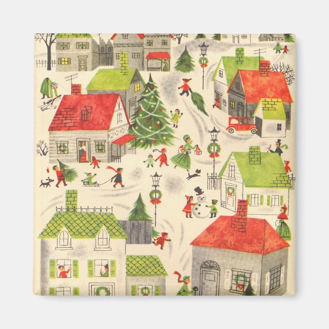 Little Christmas Village Magnet (Front)