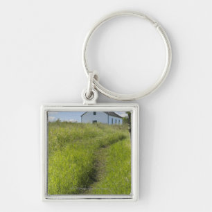 Little Church On The Canadian Prairies Key Ring