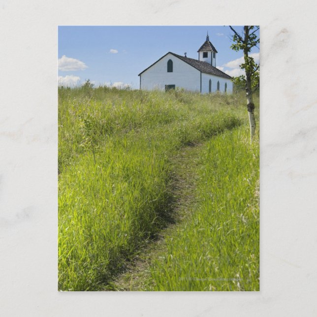 Little Church On The Canadian Prairies Postcard (Front)