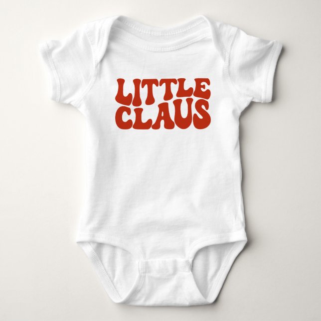 Little Claus,  Christmas Kid Baby Bodysuit (Front)