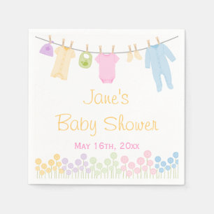 Little Clothes Baby Shower Napkins