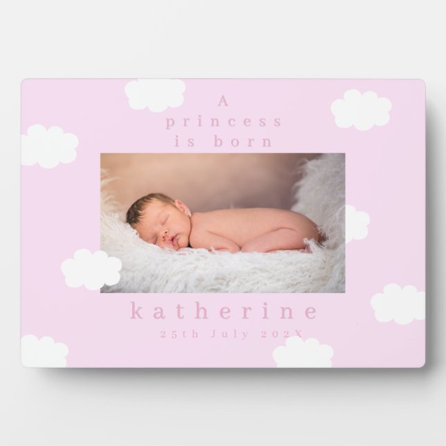 Little Cloud Pastel Pink Plaque (Front)