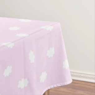 Little Cloud Pastel Pink Tablecloth