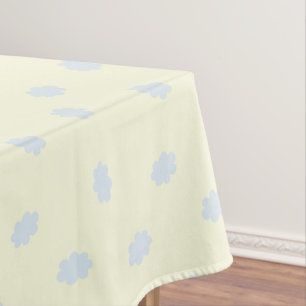 Little Cloud Pastel Yellow Tablecloth