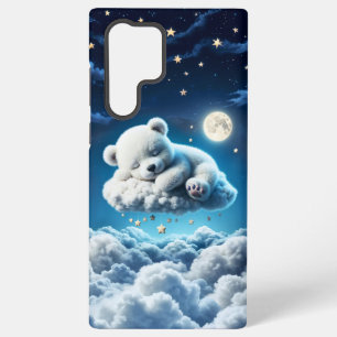 Little clouds teddy stars moon fantasy art samsung galaxy case