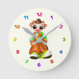 Little Clown Baby Clock - Circus - Painting
