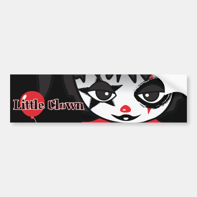 Little Clown Bumper Sticker (Front)