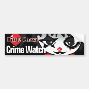 Little Clown Crime Watch Bumper Sticker