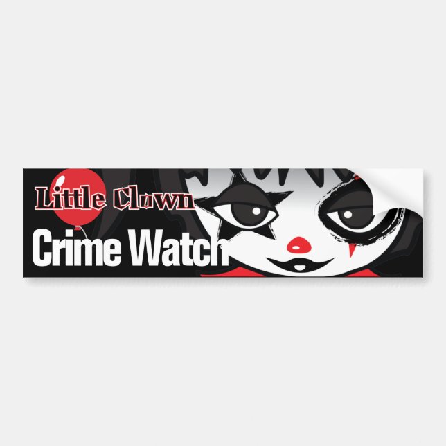 Little Clown Crime Watch Bumper Sticker (Front)