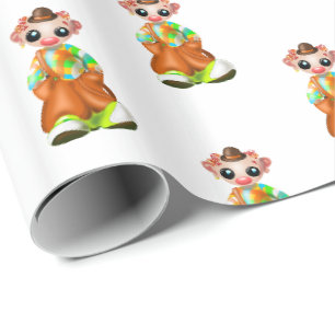 Little Clown Wrapping Paper - Circus