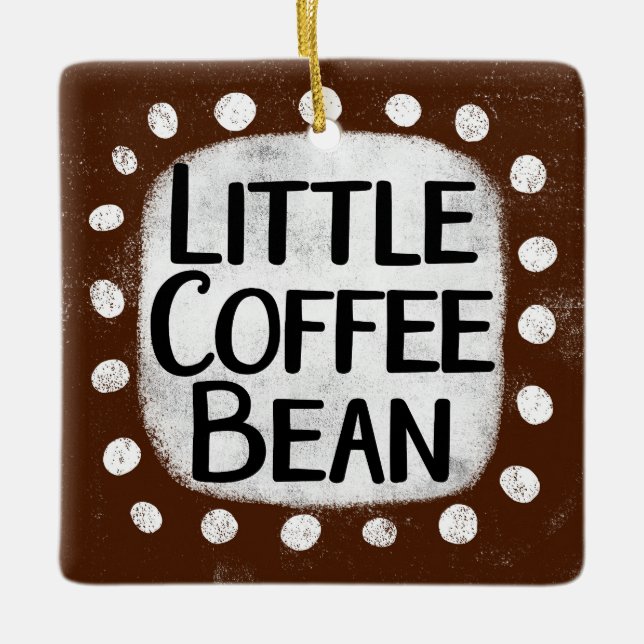 Little Coffee Bean Ornament (Front)
