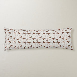 Little colibri bird seamless pattern - light body cushion