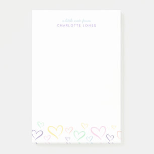Little Colourful Heart with Kids Name Notes