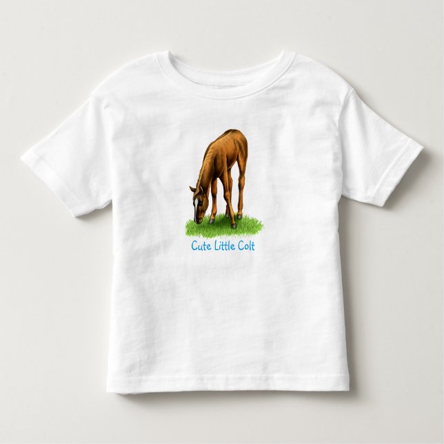 Little Colt Foal Horse Baby Shirt (Front)