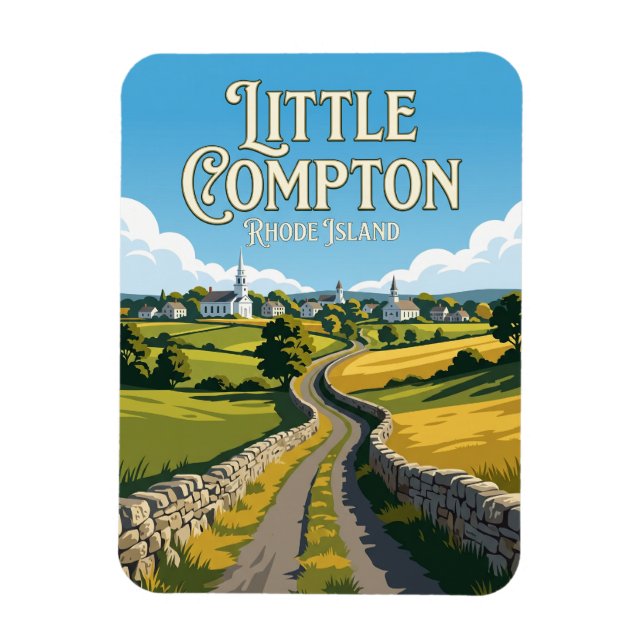 Little Compton Rhode Island Magnet (Vertical)