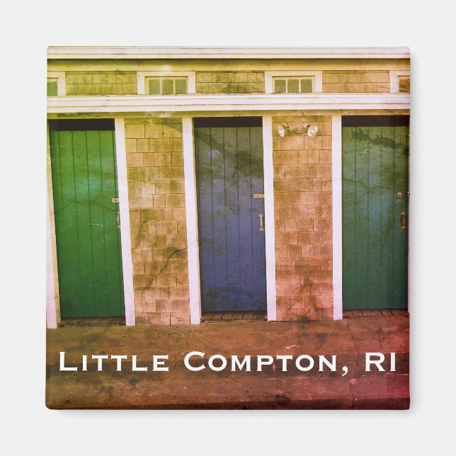 Little Compton, RI Summer Beach Lockers (LC) Magnet (Front)