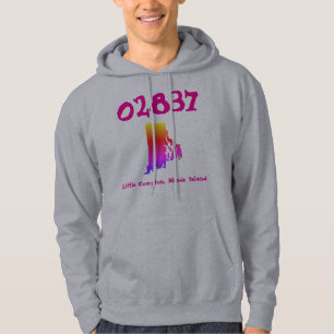 Little Compton, RI Zip Code - 02837, Rainbow Pride Hoodie