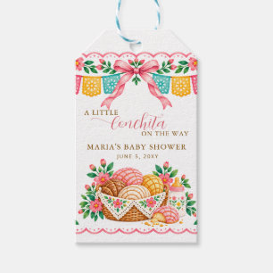 Little Concha On The Way Mexican Baby Shower Gift Tags