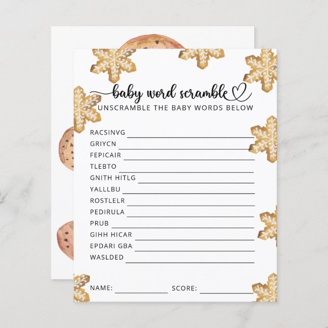 Little cookie - Baby Scramble (Front/Back)